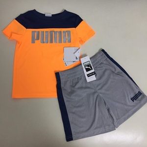 Puma boy active shorts set